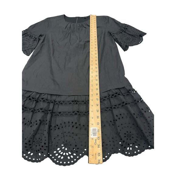 Madewell Eyelet Drop Waist Shift Dress Size Medium - Picture 7 of 10